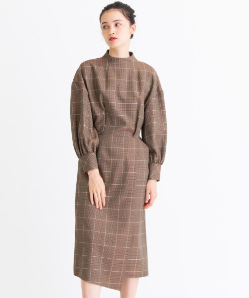 セール 50 Off グレンチェックワンピース ランバンオンブルー Lanvin En Bleu D Fashion