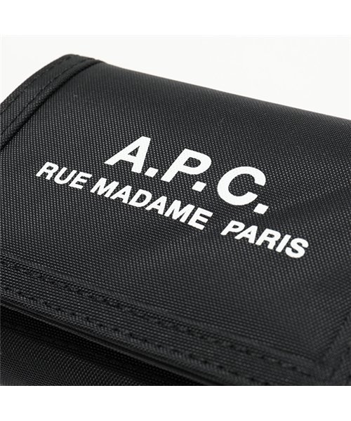 セール Paacx H632 Portefeullle Recuperation ナイロン 三つ折り財布 ロゴ Noir メンズ アーペーセー A P C D Fashion