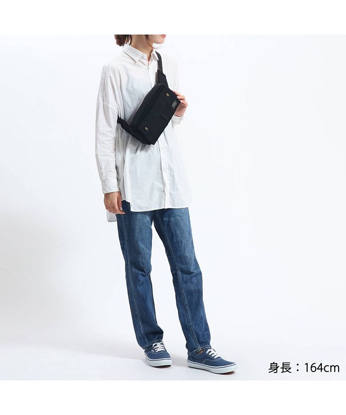 ポーター PORTER ポーター タンゴブラック ウエストバッグ 638ー
