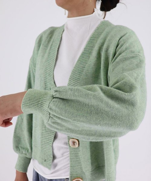 セール ニットカーディガン レディース 冬 ニットトップス Vネック カーディガン 長袖 ミニミニストア Miniministore D Fashion
