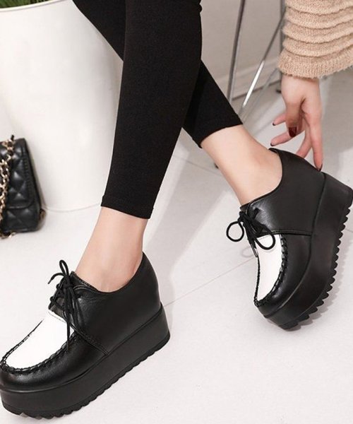 セール オックスフォード おじ靴 厚底 ローファー レディース コンフォートシューズ おしゃれ ミニミニストア Miniministore D Fashion