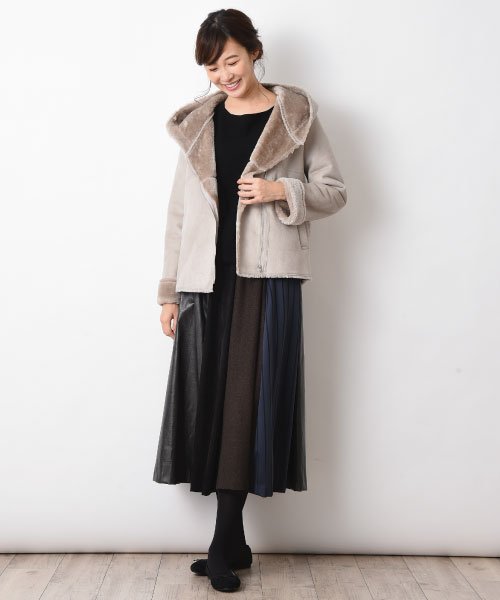 セール 60 Off フェイクムートンショートコート インタープラネット Interplanet D Fashion セール 60 Off フェイクムートンショートコート インタープラネット Interplanet D Fashion