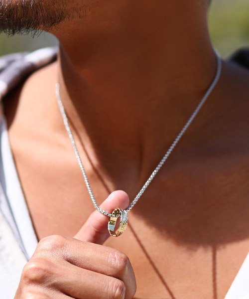セール フェザーリングネックレス ネックレス メンズ フェザー リング アクセサリー ペンダント ラグスタイル Luxstyle D Fashion