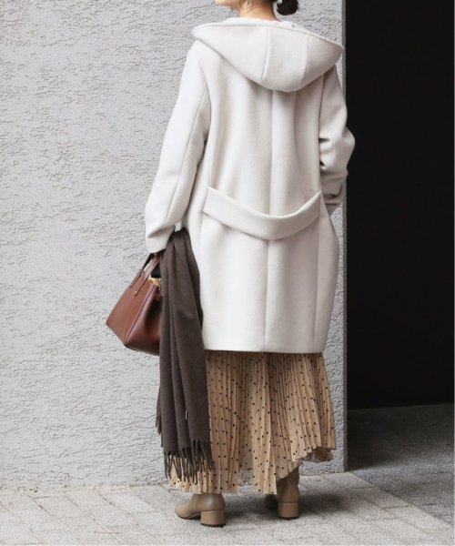 二重織りシャルムフードコクーンコート イエナ Iena D Fashion 二重織りシャルムフードコクーンコート イエナ Iena D Fashion