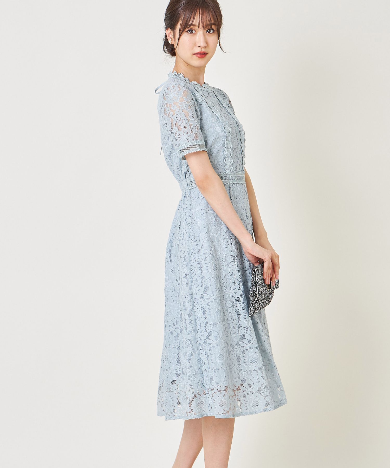 モード ドレス ふんわり ワンピース リュクス アプリコット サマーセール開催中！! 7月22日より順次発送予定】XS-Lサイズ