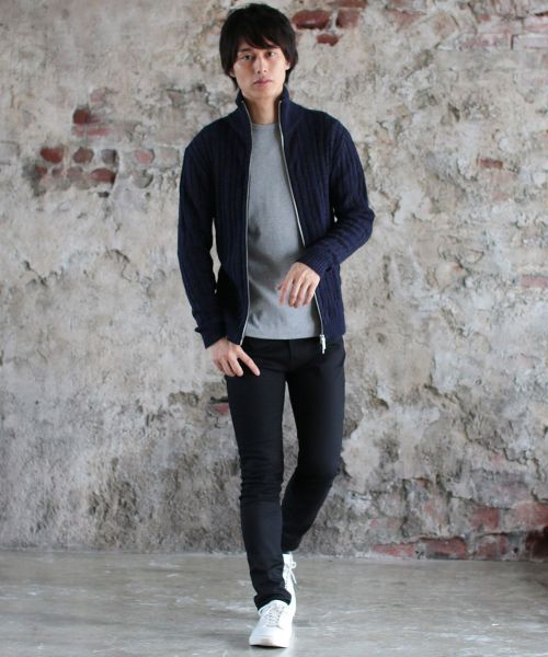 カジュアル THE CASUAL (スプ) SPU コットンケーブルニット カジュアル THE CASUAL (スプ) SPU コットンケーブルニット