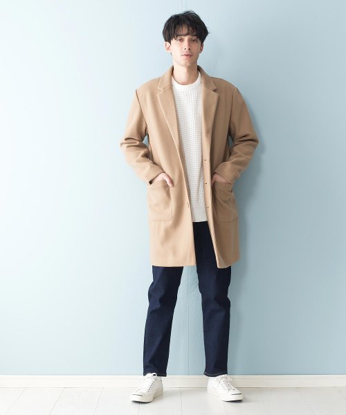 セール Blue Standard カットメルトンチェスターコート ジーンズメイト Jeans Mate D Fashion