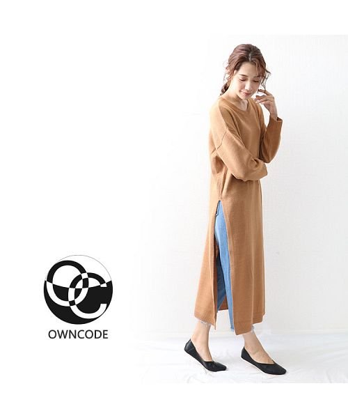 簡単にレイヤードを楽しむ ワイドリブ フロントスリットニットワンピ ワンピース ワンピ ハイネック リブ レディース ロング丈 ニット ワンピース ワンピース ドレス Happy急便 ハッピーキュウビン ファッション通販リュリュモール Ryuryumall