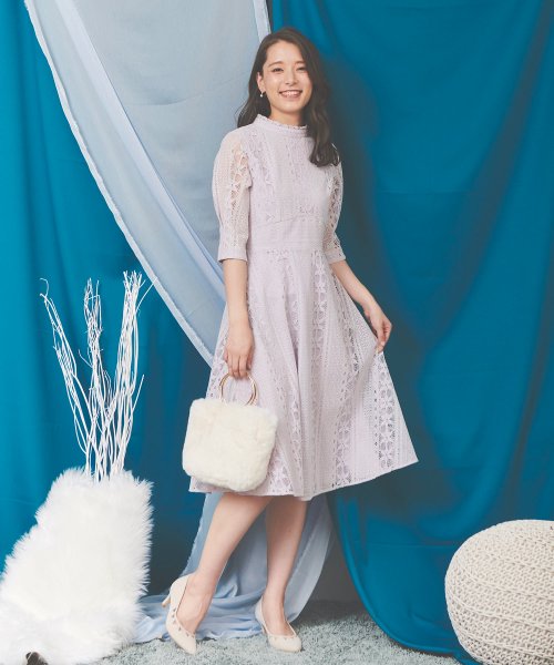 セール 50 Off フロッキーレースワンピース ノエラ Noela D Fashion セール 50 Off フロッキーレースワンピース ノエラ Noela D Fashion
