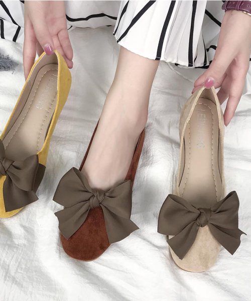 セール パンプス レディースシューズ ローヒール フラット リボン スエード調 靴 ぺたんこ おしゃれ ミニミニストア Miniministore D Fashion セール パンプス レディースシューズ ローヒール フラット リボン スエード調 靴 ぺたんこ おしゃれ ミニミニストア Miniministore D Fashion