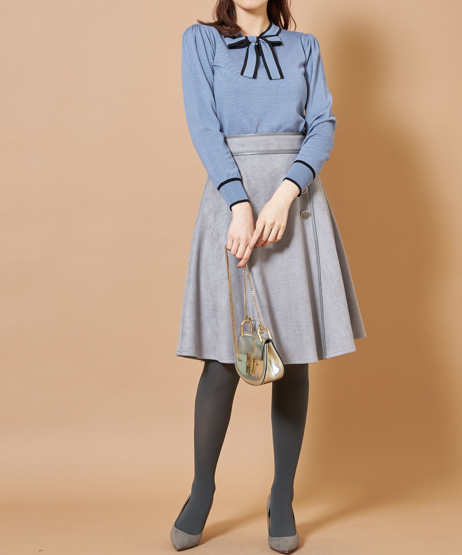クーポン】トッコクローゼット tocco closet バイカラーボウタイ