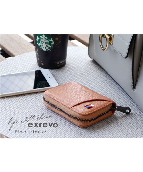 スキミング防止 カード ケース じゃばら 本革 カード入れ グッズ コンパクト おしゃれ かわいい フューシャピンク レディース メンズ レザー ジャバラ ス エクレボ Exrevo D Fashion