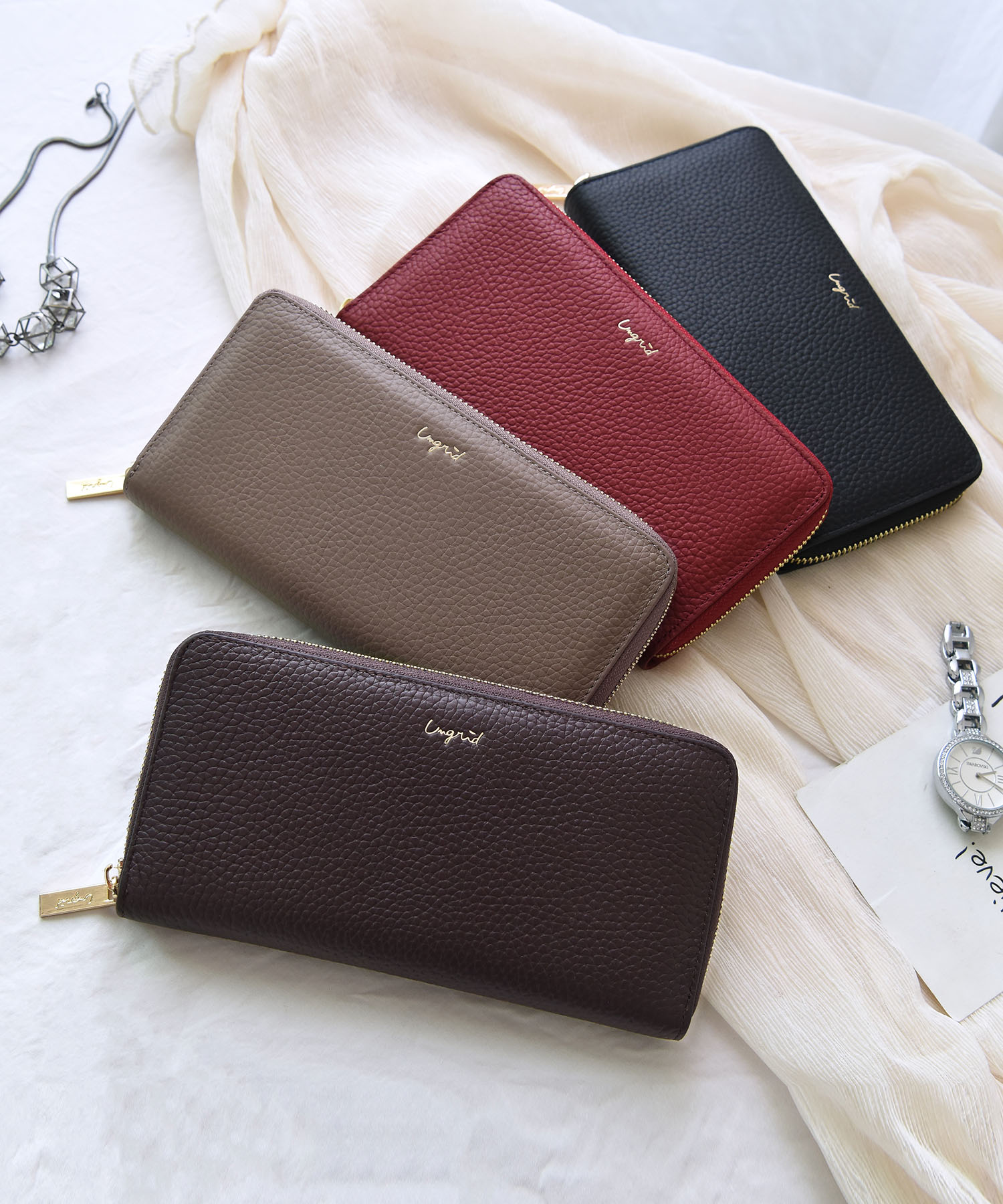セール12%OFF】牛革ラウンドZIP長財布(502699686) | アングリッド セール12%OFF】牛革ラウンドZIP長財布(502699686) | アングリッド