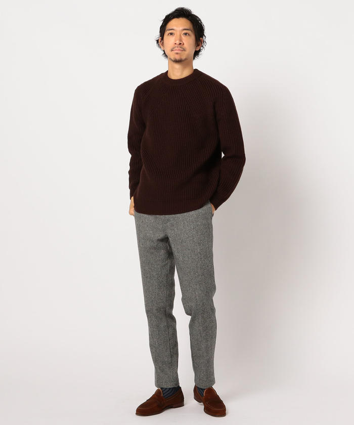 ニット/セーターBATONER 19AW SIGNATURE クルーネックプルオーバーニット