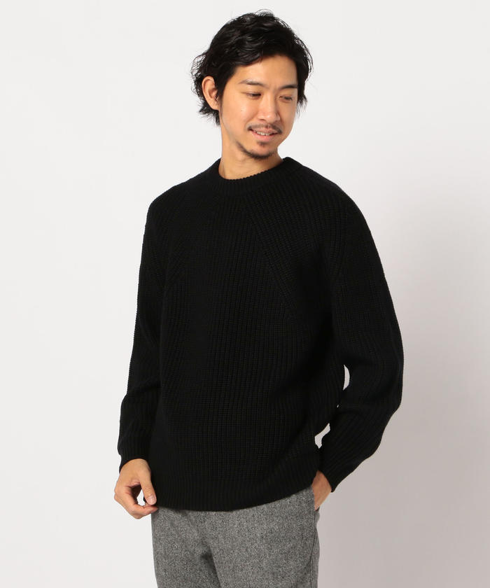 ニット/セーターBATONER 19AW SIGNATURE クルーネックプルオーバーニット