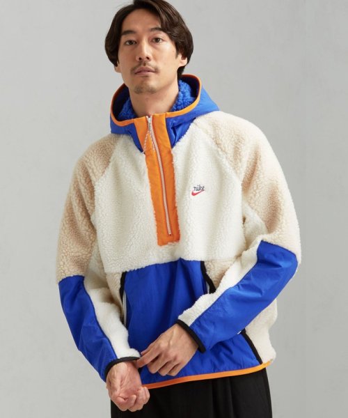 ナイキ] SC☆NIKE ボア HE ハーフジップ/フーディー パーカー 