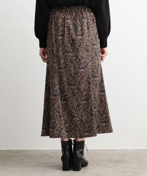 セール ナローシルエットペイズリー柄スカート ビス Vis D Fashion