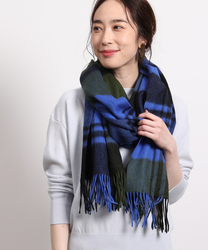 セール 50%OFF】【ドラマ着用】【19AW】ウールチェック大判