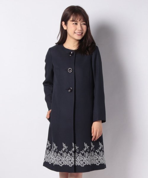 セール 刺繍ノーカラーco デビュー ド フィオレ Debut De Fiore D Fashion