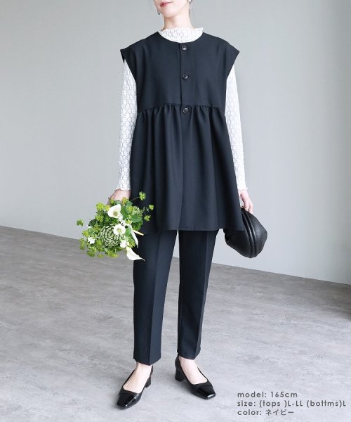 セール10%OFF】【低身長サイズアリ】美シルエット センタープレステーパードパンツ(bel-hr-0501)(502751948) | レカ(reca) - d fashion セール10%OFF】【低身長サイズアリ】美シルエット センタープレステーパードパンツ(bel-hr-0501)(502751948) | レカ(reca) - d fashion