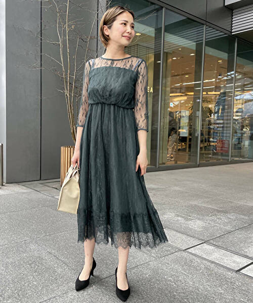 【and couture】ロングワンピース（38）レース