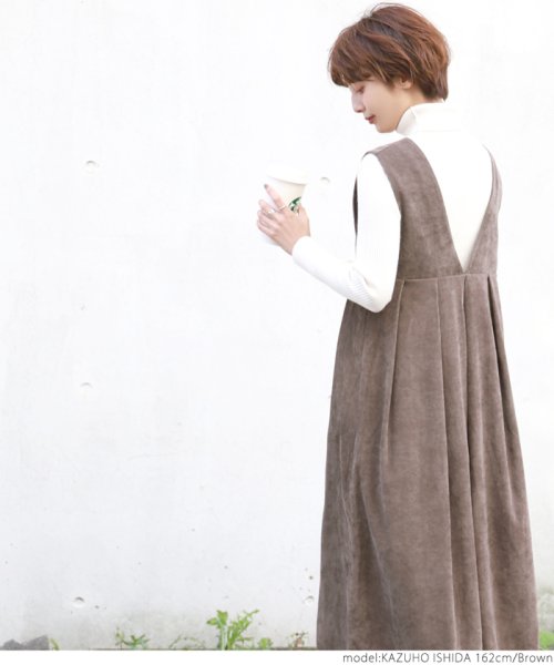 前後2wayコーデュロイタックジャンパースカートcocaオリジナル コカ Coca D Fashion 前後2wayコーデュロイタックジャンパースカートcocaオリジナル コカ Coca D Fashion
