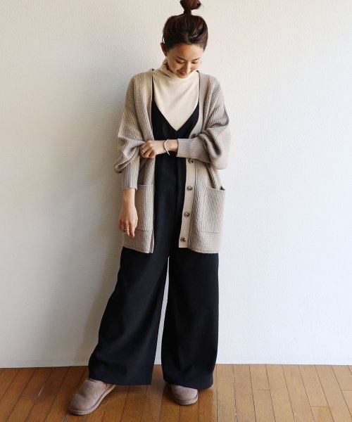 クーポン セール10 Off 起毛vネックキャミサロペット オールインワン ワンピース アンドミー And Me D Fashion