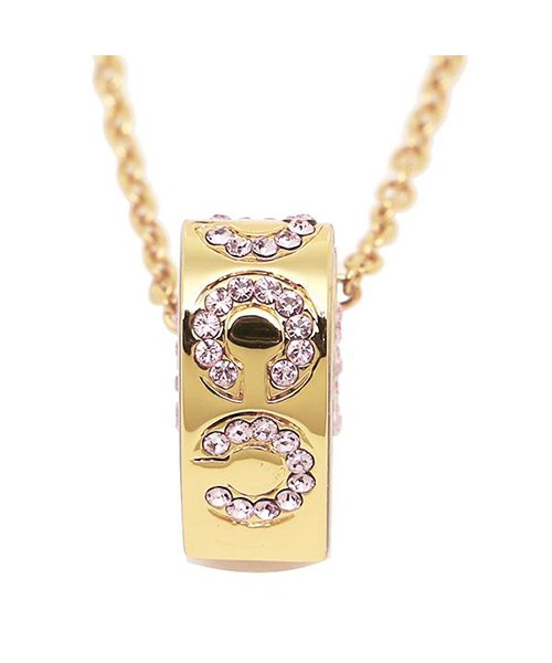 セール 22 Off コーチ ネックレス Coach Gd Pk オプアート パヴェハート ペンダント ゴールド ピンク コーチ Coach D Fashion