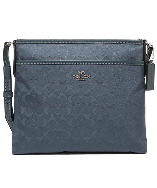コーチ バッグ アウトレット Coach F Svbl ファイルクロスボディ シグネチャー ナイロン レディース ショルダーバッグ ブルー 青 コーチ Coach D Fashion