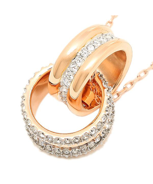 SWAROVSKI ネックレス Further リング 新品未使用 スワロフスキー ネックレス Further ゴールド 正規品 極美品 箱