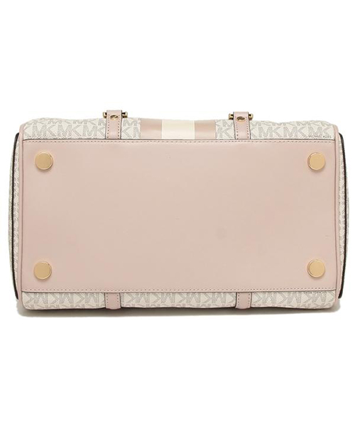 【新品未使用】Michael Kors ホワイトピンク　ハンドバッグ 未使用に近い】マイケルコース ショルダーバッグ 2Way ピンク