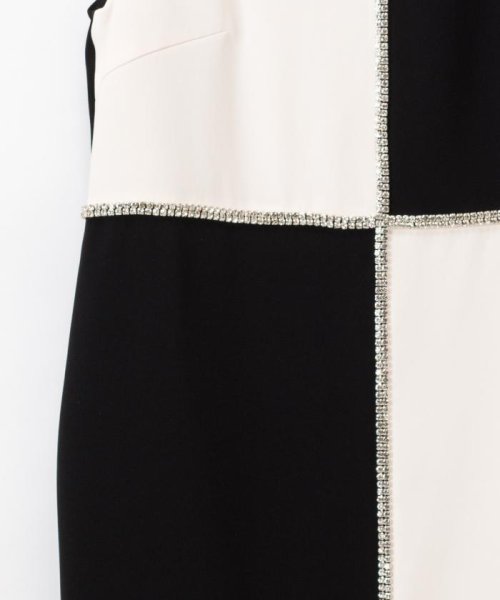 Tvドラマ着用 配色ビジューラインワンピース グレースコンチネンタル Grace Continental D Fashion