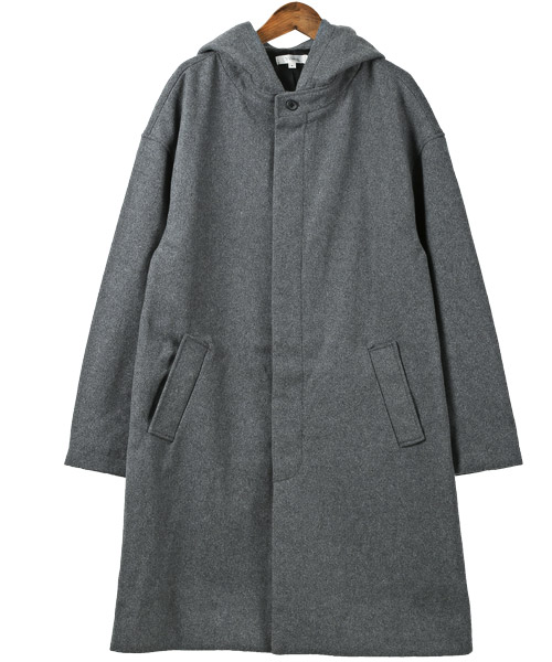 ラグスタイル LUXSTYLE ウールフーデッドコート/ロングコート ラグスタイル LUXSTYLE ウールフーデッドコート/ロングコート