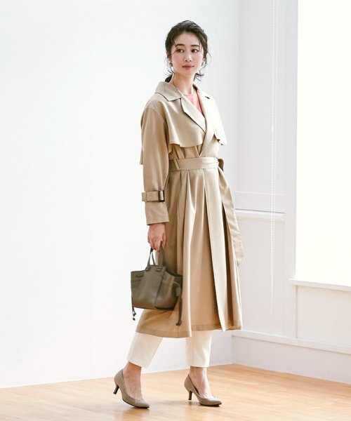 セール リボン付フリルヨークトレンチコート ユアーズ Ur S D Fashion セール リボン付フリルヨークトレンチコート ユアーズ Ur S D Fashion