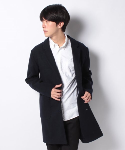 セール】【BLUE STANDARD】カットメルトンチェスターコート(502625130) ジーンズメイト(JEANS MATE) d fashion WフェイスPコート