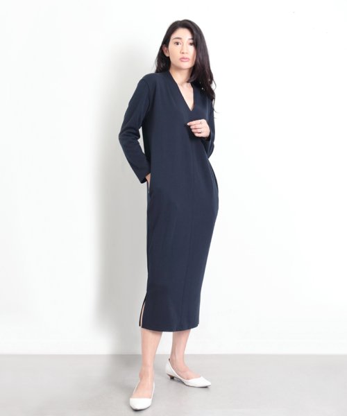 セール 65 Off Vネックコクーンロングワンピース マーサ Martha D Fashion
