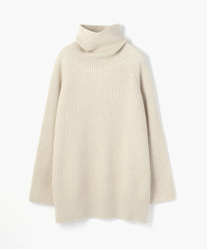 セール 40%OFF】コットンカシミヤウール ハイネックチュニック セール 40%OFF】コットンカシミヤウール ハイネックチュニック