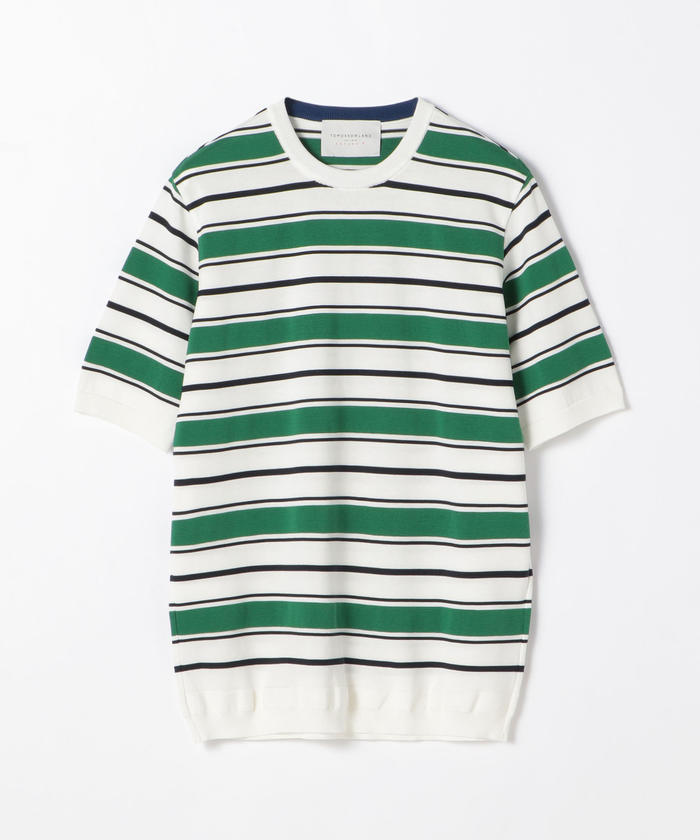 極美品 TOMORROWLAND TRICOT ボーダー ニットTシャツ セール 50%OFF】マルチボーダー ニットTシャツ tricot－T