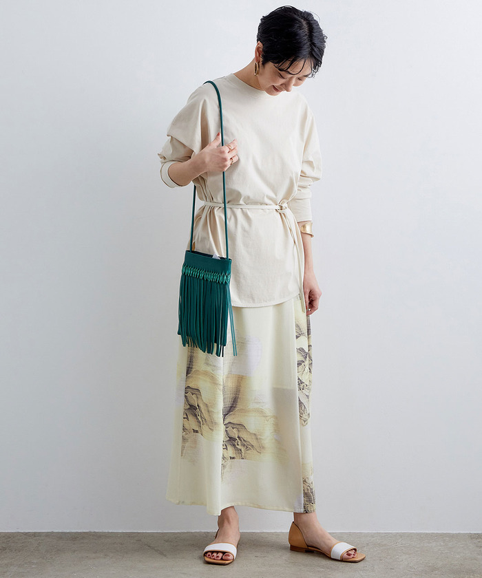ADAM ET ROPE'（アダムエロペ）の「強撚コットンチュニックTEE