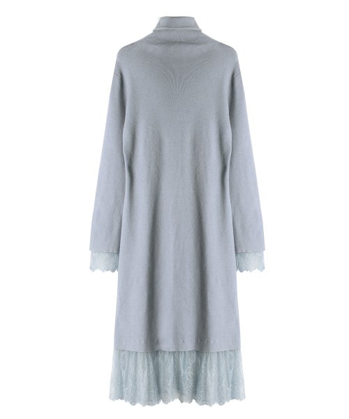 ドッキングレースハイネックニットワンピ セゾン ド パピヨン Saison De Papillon D Fashion
