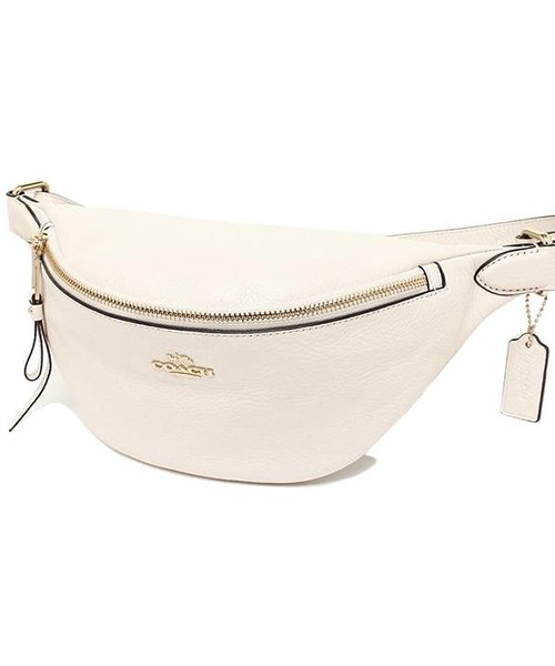 コーチ バッグ アウトレット Coach F Imchk ベルト バッグ レディース ボディバッグ ウエストポーチ 無地 チョーク 白 コーチ Coach D Fashion