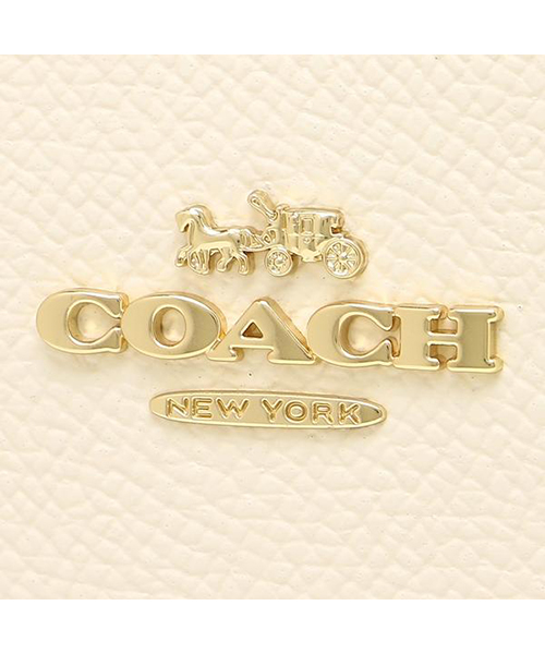COACH 長財布 ホワイト/イエロー COACH - コーチ COACH 長財布 イエロー 黄色 ホワイト 白
