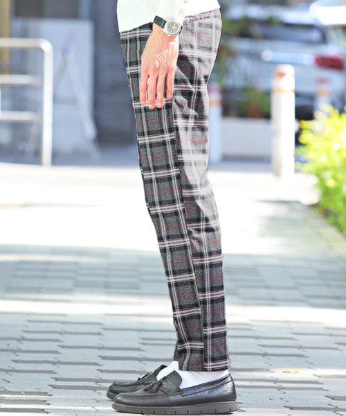 チェックアンクルパンツ チェックパンツ メンズ テーパードパンツ チェック柄 Bitter ビター系 ラグスタイル Luxstyle D Fashion チェックアンクルパンツ チェックパンツ メンズ テーパードパンツ チェック柄 Bitter ビター系 ラグスタイル Luxstyle D Fashion