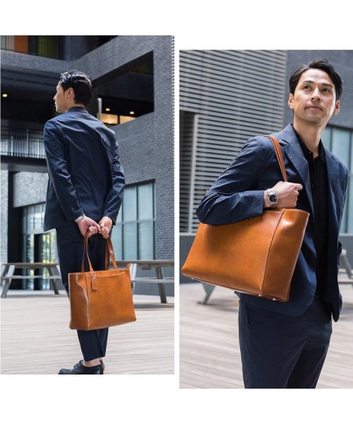 トートバッグ ビジネス トートバッグ メンズ 大きめ レザー 革 牛革 床