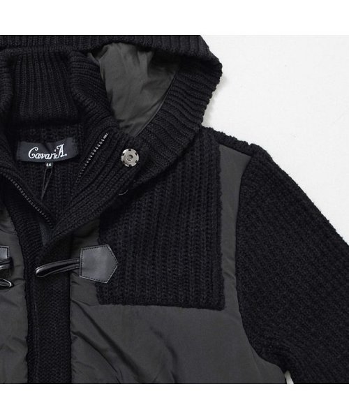 セール Cavaria キャバリア メンズ 3g中綿切替ニットダッフル コート キャバリア Cavaria D Fashion