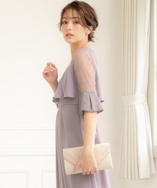 セール 部分レース使いワンピース ケティ Ketty D Fashion セール 部分レース使いワンピース ケティ Ketty D Fashion