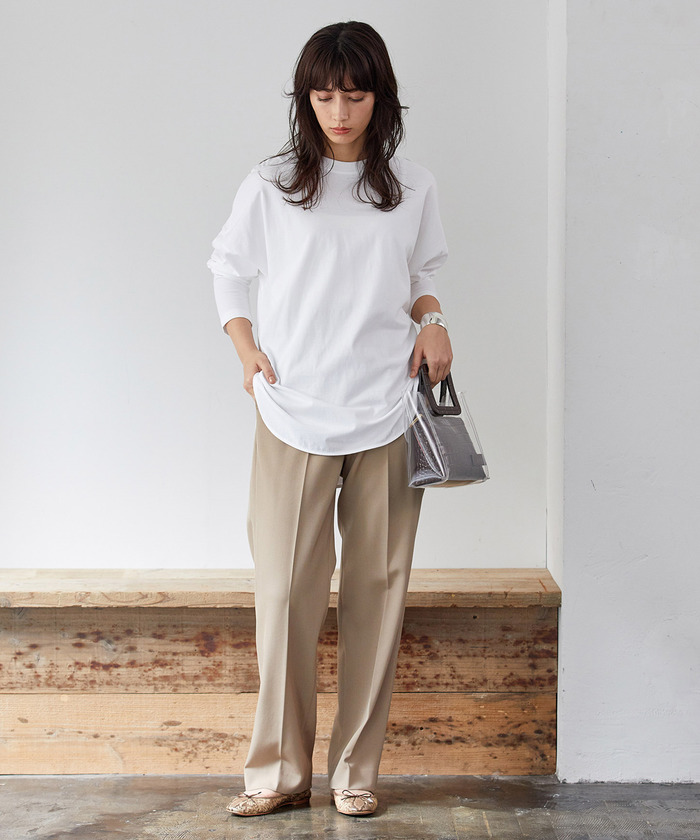セール 60%OFF】強撚コットンチュニックTEE(502815108) | アダム