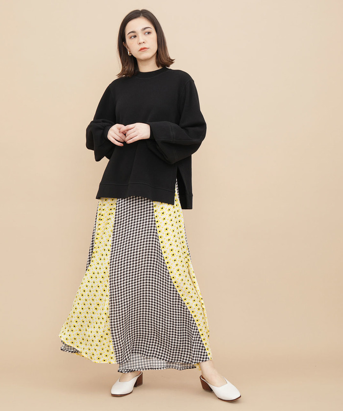 セール 50%OFF】【GANNI】Printed Crepe Skirt（スカート）(502853736