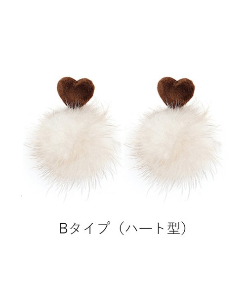 セール ファーピアス レディース ふわふわ アクセサリー ファッション雑貨 小物 ポンポンピアス ミニミニストア Miniministore D Fashion