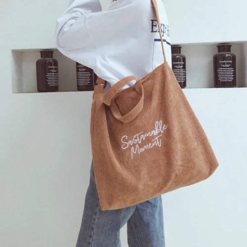 セール レディース コーデュロイ バッグ トートバッグ レディース ショルダーバッグかわいい おしゃれ 通学 おすすめ 大人気 人気 トートバック 旅行 ベストストア Beststore D Fashion